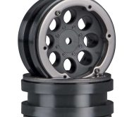 AXIAL 1.9 8 HOLE BEADLOCKS - BLACK (2PCS) AX8087